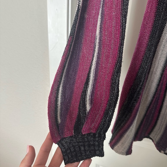 NWT Multi-Color Striped Long Sleeve Sweater Dress - Picture 4 of 8